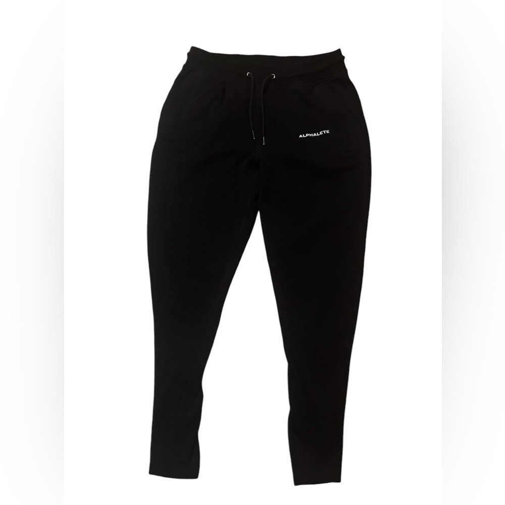Alphalete Joggers Mens Tapered Leg Sweatpants Pants  Black Color Size L